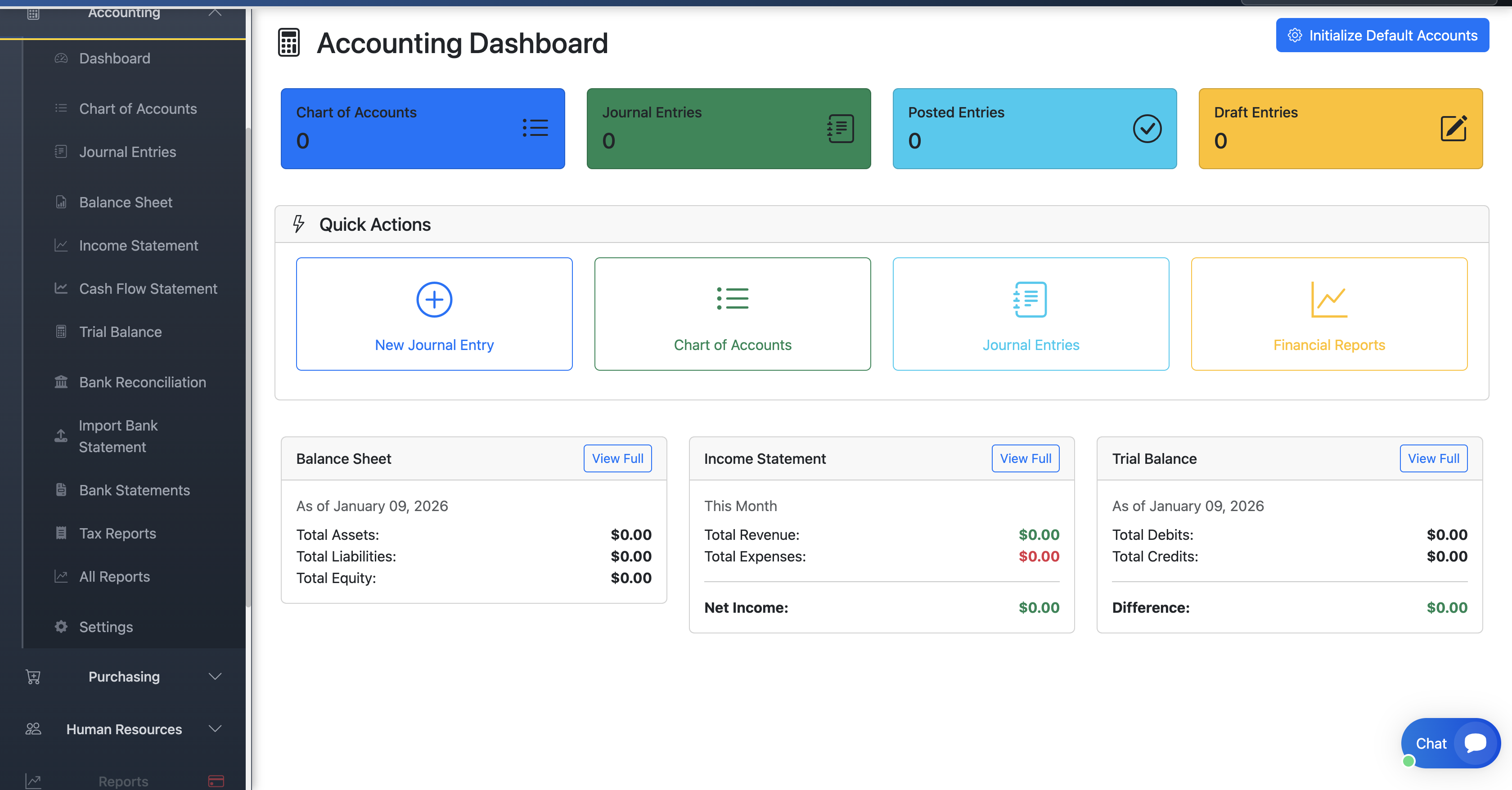 Accounting Dashboard - Financial Management