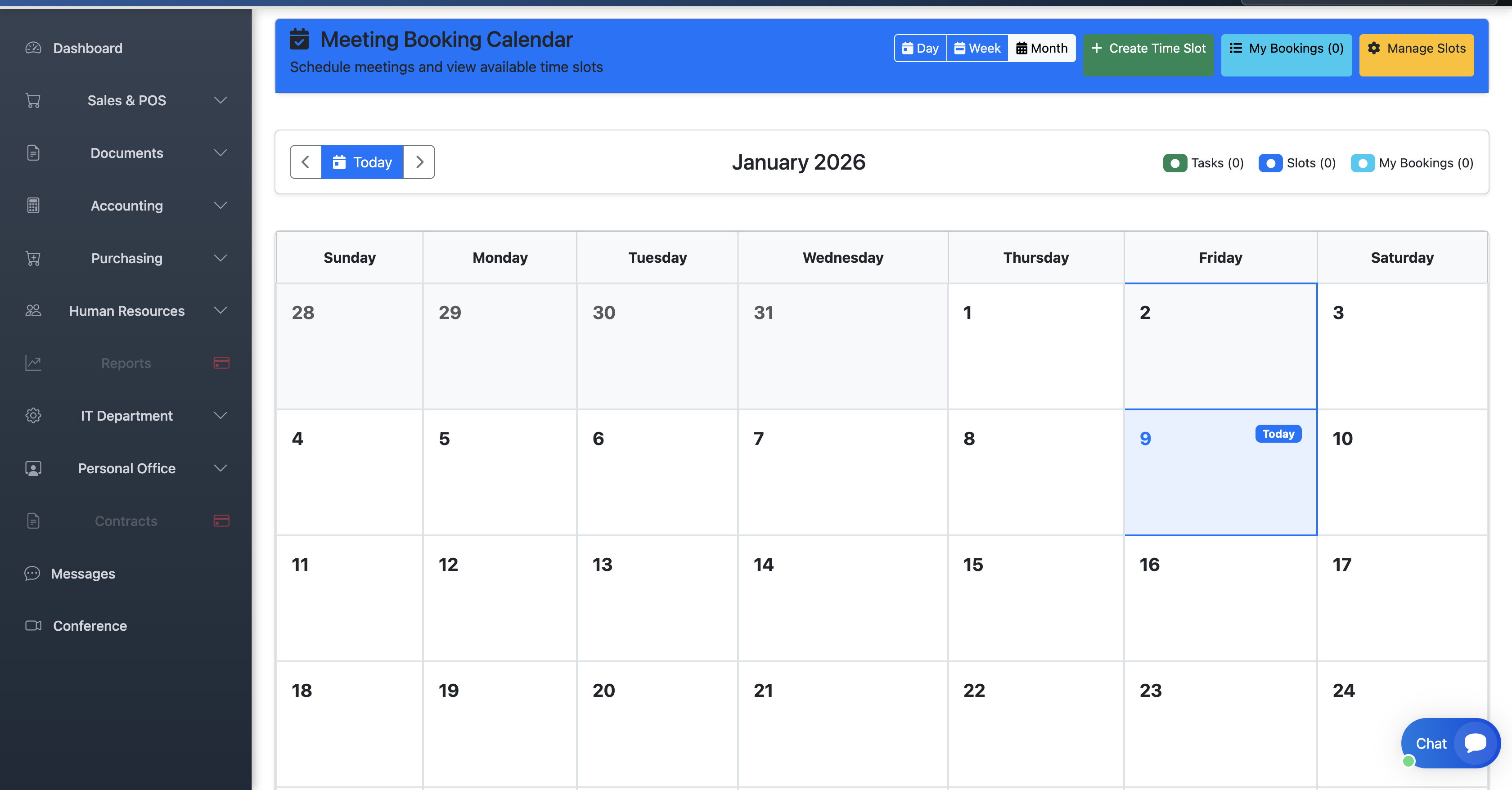 Meeting Booking Calendar - Schedule meetings and view available time slots