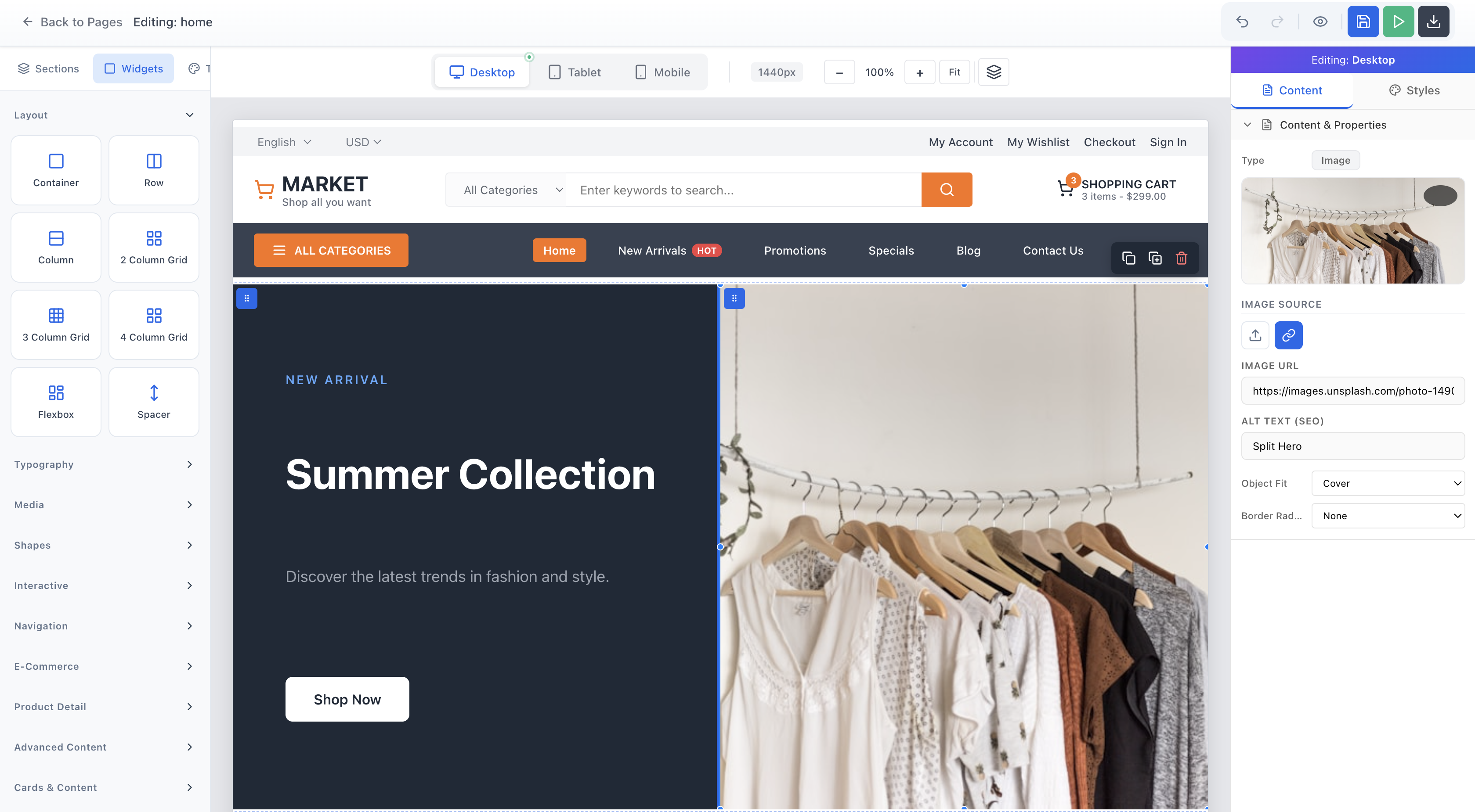 PappyBuilder - E-Commerce Page Builder