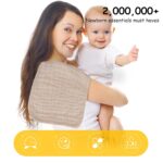 12 Pack Muslin Burp Cloths 100% Cotton Muslin Cloths Large 20''x10'' Extra Soft and Absorbent Baby Burping Cloth - Brown