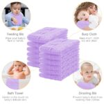 12 Pack Muslin Burp Cloths 100% Cotton Muslin Cloths Large 20''x10'' Extra Soft and Absorbent Baby Burping Cloth - Green