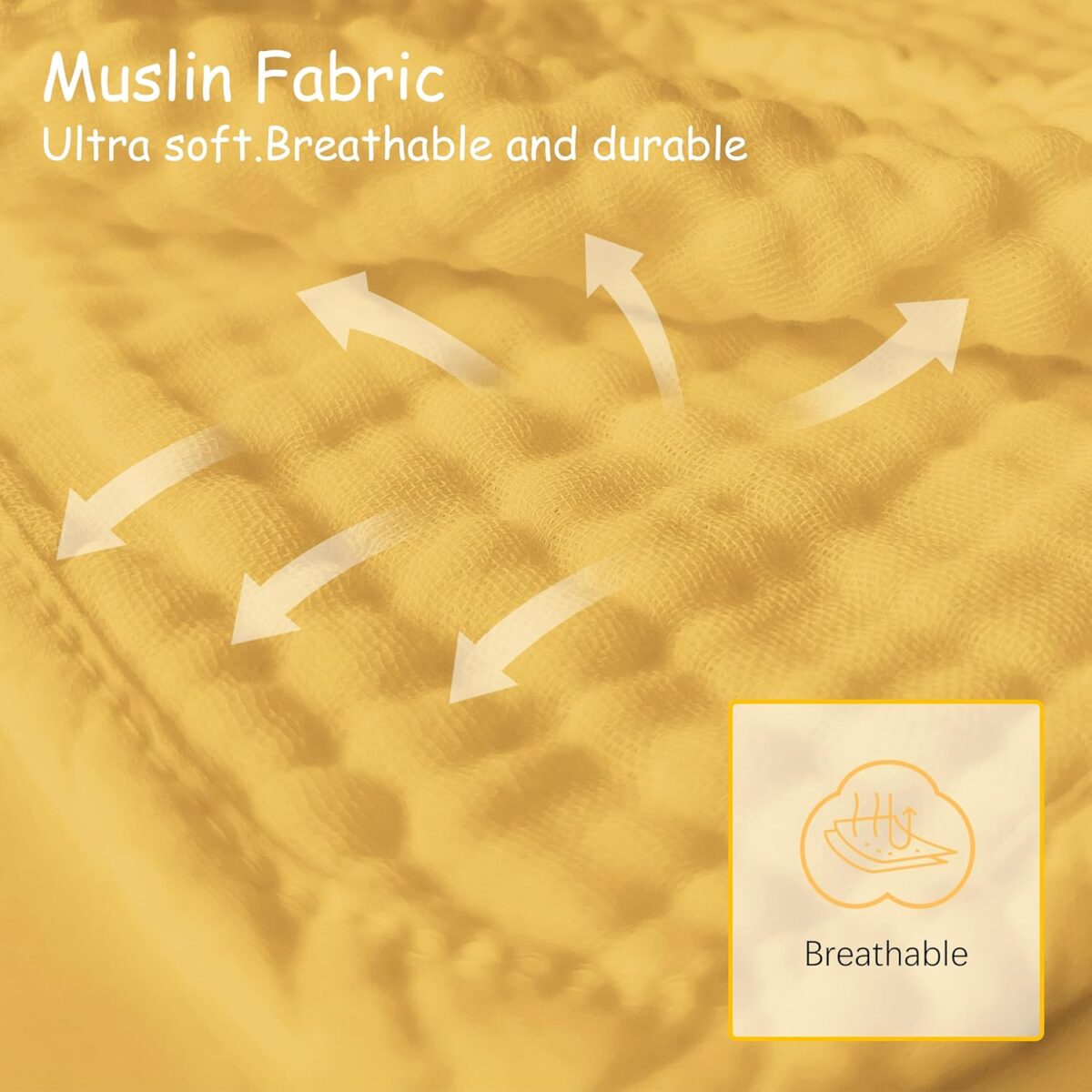 12 Pack Muslin Burp Cloths 100% Cotton Muslin Cloths Large 20''x10'' Extra Soft and Absorbent Baby Burping Cloth - Honey