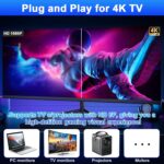 2025 Latest Wireless Retro Game Stick,Arcade Pandora Stick,Built in 42,000+ Games with 50+ Emulators,4K HDMI Output,Plug and Play TV Video Game Stick,256GB Memory Card,with Dual...