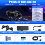 2025 Latest Wireless Retro Game Stick,Arcade Pandora Stick,Built in 42,000+ Games with 50+ Emulators,4K HDMI Output,Plug and Play TV Video Game Stick,256GB Memory Card,with Dual...