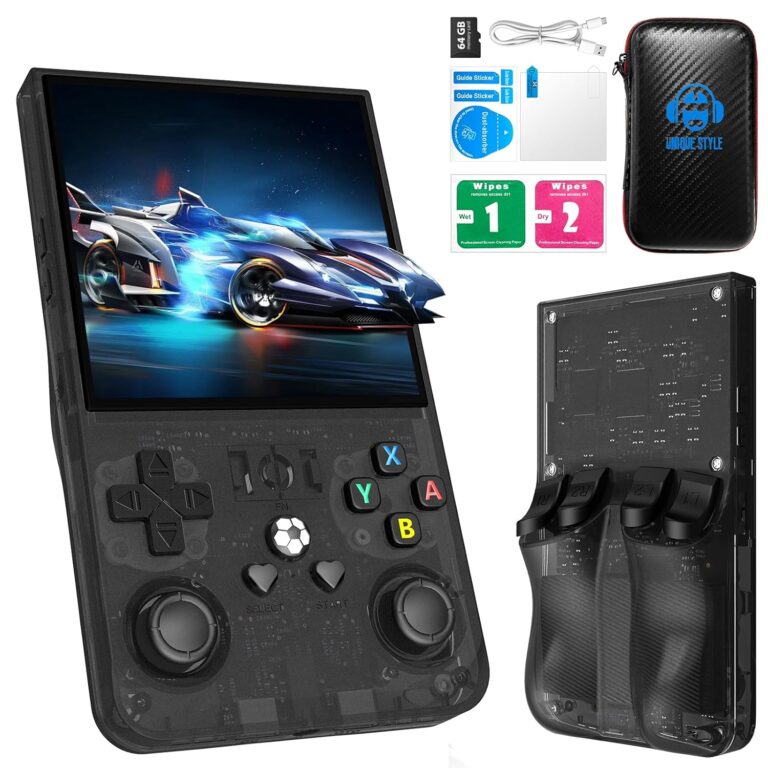 2025 New Upgrade R36MAX Retro Handheld Game Console with 64G Built-in 18000+ Classic Games, Portable Hand Held Open Source Linux System 4.0-in 4k HD IPS Screen Video Player...