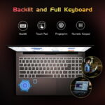 2025 Newest Laptop, 15.6-Inch FHD Display Laptop with Intel Quad Core-12th N100(Up to 3.4GHz), 16GB RAM 1TB ROM Business Laptop Computer, Fingerprint, Type C, Windows 11 Home, Pink