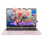 2025 Newest Laptop, 15.6-Inch FHD Display Laptop with Intel Quad Core-12th N100(Up to 3.4GHz), 16GB RAM 1TB ROM Business Laptop Computer, Fingerprint, Type C, Windows 11 Home, Pink