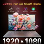 2025 Newest Laptop, 15.6-Inch FHD Display Laptop with Intel Quad Core-12th N100(Up to 3.4GHz), 16GB RAM 1TB ROM Business Laptop Computer, Fingerprint, Type C, Windows 11 Home, Pink