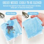 24 Pack Kitchen Dishcloths - Does Not Shed Fluff - Reusable Dish Towels, Dish cloths, Super Absorbent Coral Fleece Cleaning Cloths, Nonstick Oil Washable Fast Drying, 7 x 9 Inch...