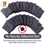 24 Pack Kitchen Dishcloths - Does Not Shed Fluff - Reusable Dish Towels, Dish cloths, Super Absorbent Coral Fleece Cleaning Cloths, Nonstick Oil Washable Fast Drying, 7 x 9 Inch...