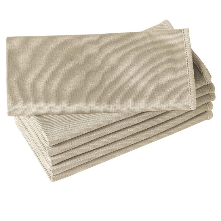 6 Pack Microfiber Glass Cleaning Cloth, 16 Inch X 16 Inch, Lint Free Quickly Clean Window, Glasses, Windshields, Mirrors, and Stainless Steel, Camel