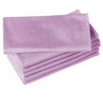 6 Pack Microfiber Glass Cleaning Cloth, 16 Inch X 16 Inch, Lint Free Quickly Clean Window, Glasses, Windshields, Mirrors, and Stainless Steel, Blue