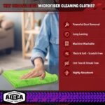 AIDEA Microfiber Cleaning Cloth, 20PK, Microfiber Towels for Cars, Premium All Purpose Car Cloths, Dusting Cloth Cleaning Rags, Absorbent Towels for SUVs, House, Kitchen,...