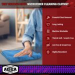 AIDEA Microfiber Cleaning Cloth, 50PK, Microfiber Towels for Cars, Premium Wash Cloths, Dusting Cloth Cleaning Rags, Absorbent Towels for SUVs, House, Kitchen, Window, Cleaning...