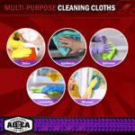 AIDEA Microfiber Cleaning Cloth, 50PK, Microfiber Towels for Cars, Premium Wash Cloths, Dusting Cloth Cleaning Rags, Absorbent Towels for SUVs, House, Kitchen, Window, Cleaning...