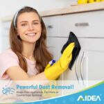 AIDEA Microfiber Cleaning Cloth-50PK, Soft Microfiber Towels for Cars, Absorbent Cleaning Rags, Lint-Free Streak-Free Wash Cloths for House, Kitchen, Window(12in.x12in), Black
