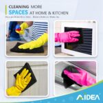 AIDEA Microfiber Cleaning Cloth-50PK, Soft Microfiber Towels for Cars, Absorbent Cleaning Rags, Lint-Free Streak-Free Wash Cloths for House, Kitchen, Window(12in.x12in), Black
