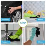 AIDEA Microfiber Cleaning Cloth Black 50PK, Microfiber Towels for Cars, Premium Car Cloths, Dusting Cloth Lint Free Cleaning Rags for SUVs, House, Kitchen, Window,...