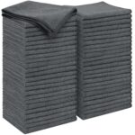 AIDEA Microfiber Cleaning Cloth Grey 50PK, Microfiber Towels for Cars, Premium Car Cloths, Dusting Cloth Lint Free Cleaning Rags for SUVs, House, Kitchen, Window,...
