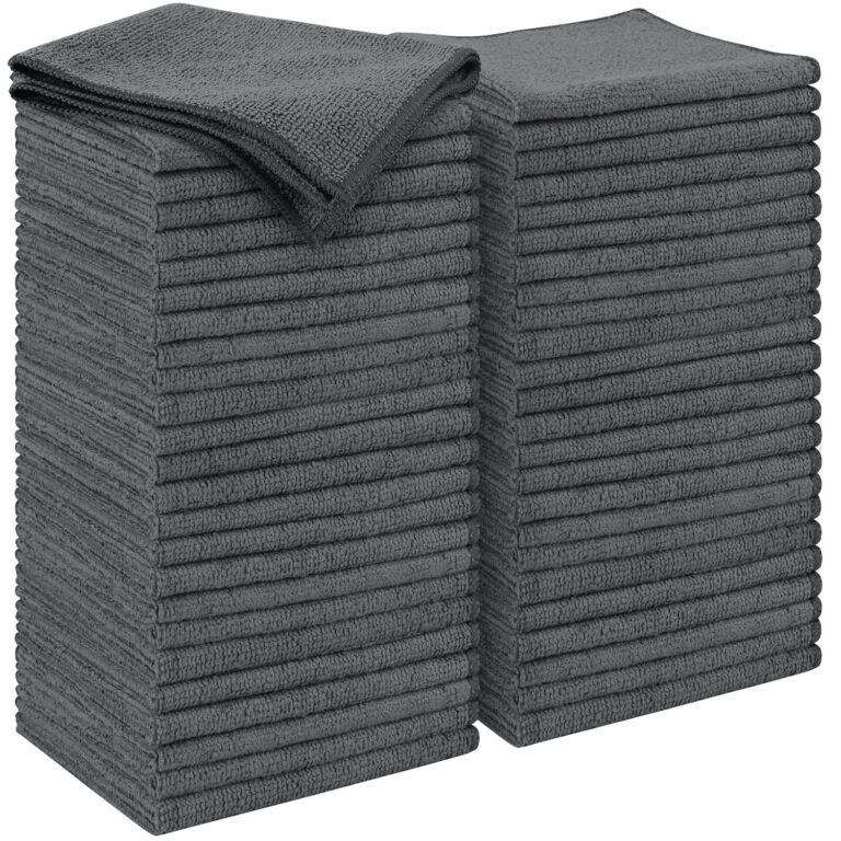 AIDEA Microfiber Cleaning Cloth Grey 50PK, Microfiber Towels for Cars, Premium Car Cloths, Dusting Cloth Lint Free Cleaning Rags for SUVs, House, Kitchen, Window,...