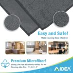 AIDEA Microfiber Cleaning Cloth Grey 50PK, Microfiber Towels for Cars, Premium Car Cloths, Dusting Cloth Lint Free Cleaning Rags for SUVs, House, Kitchen, Window,...