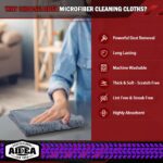 AIDEA Microfiber Cleaning Cloth Pink 20PK, Microfiber Towels for Cars, Premium Car Cloths, Dusting Cloth Lint Free Cleaning Rags for SUVs, House, Kitchen, Window, Workshops,12×12"