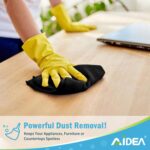 AIDEA Microfiber Cleaning Cloth White 50PK, Microfiber Towels for Cars, Lint Free Rags, Kitchen Towels Dusting Cloth, Bar Rags for Cleaning, Wash Cloth, Dish Cloths White,...