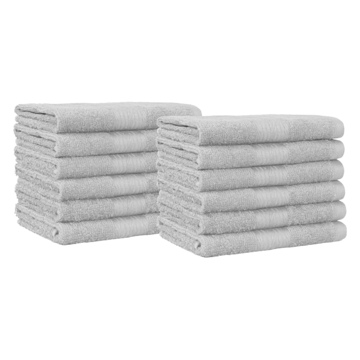 Amazon Basics Cotton Washcloths for Face, Soft, Absorbent, 12-Pack, Navy Blue, 12 Inch x 12 Inch