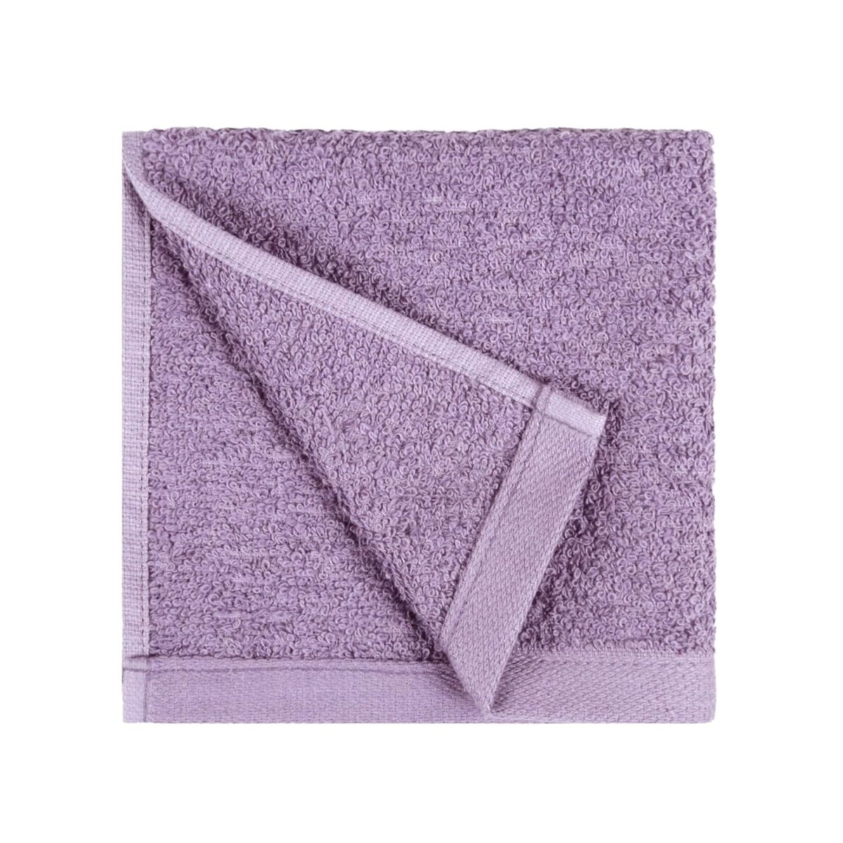 Amazon Basics face Towels for bathroom, 100% Cotton Extra Absorbent washcloth, Fast Drying - salon towel - 24 Pack Lavender (12 x 12 inches)