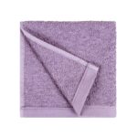 Amazon Basics face Towels for bathroom, 100% Cotton Extra Absorbent washcloth, Fast Drying - salon towel - 24 Pack Lavender (12 x 12 inches)