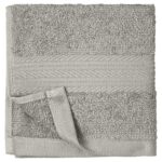 Amazon Basics face Towels for bathroom, 100% Cotton Extra Absorbent washcloth, Fast Drying - salon towel - 24 Pack Ice Blue (12 x 12 inches)
