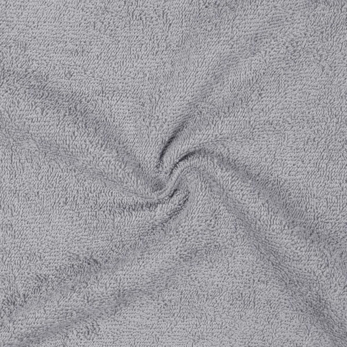 Amazon Basics Fast Drying Cotton Washcloths for Bathroom, Machine Washable, Extra Absorbent, 12 x 12 in, Gray, 24-Pack