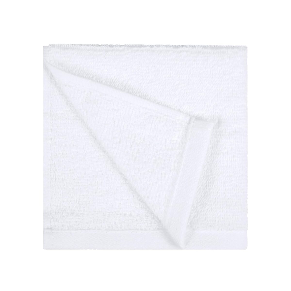 Amazon Basics Fast Drying Cotton Washcloths for Bathroom, Machine Washable, Soft and Highly Absorbent, 12 x 12 in, White, 24-Pack