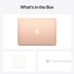 Apple MacBook Air 13.3 inch Laptop - Gold, M1 Chip, Built for Apple Intelligence, 8GB RAM, 256GB storage
