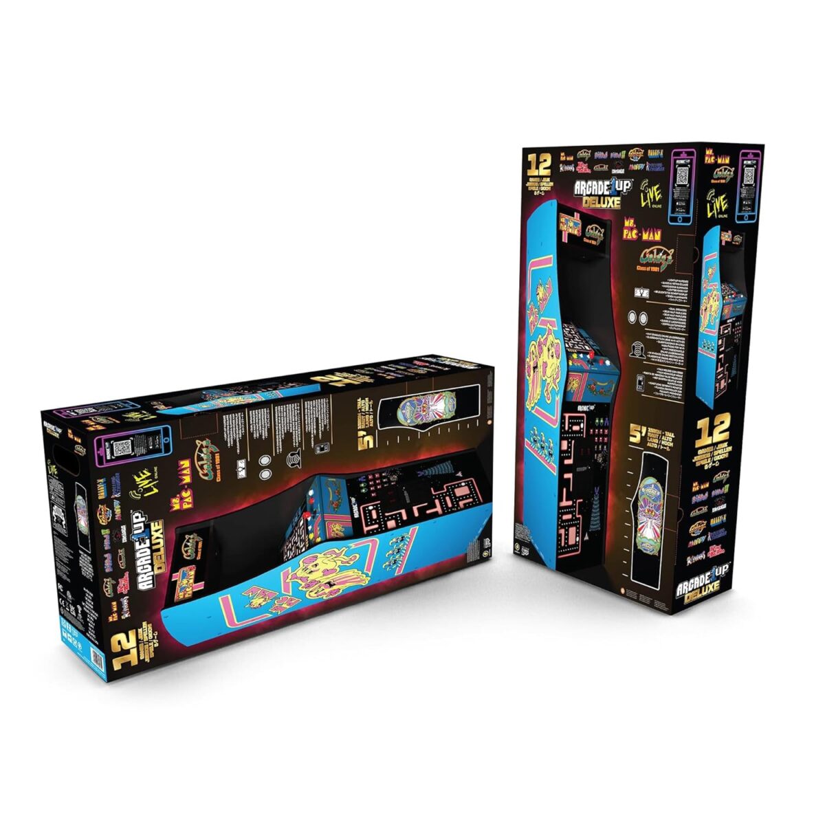 ARCADE1UP Class of 81’ Deluxe Arcade Machine for Home - 5 Feet Tall - 12 Classic Games