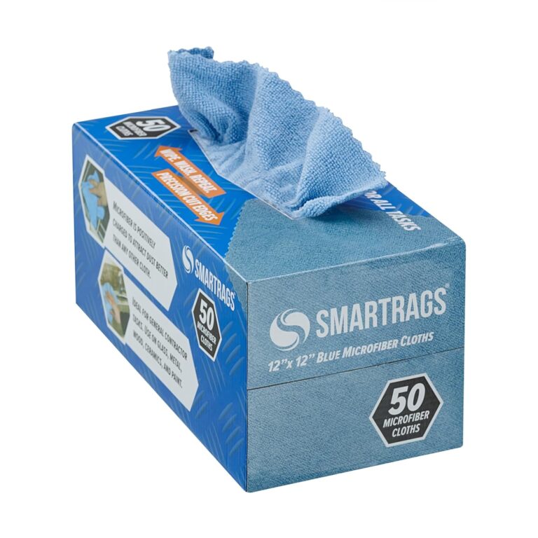 Arkwright Smart Rags in Box - (Pack of 50) Lint Free Microfiber Cleaning Cloth, Scratch & Streak-Free, Dispensable Wash Towels for Cars, Window Glass, and Auto Shop, 12 x 12 in,...