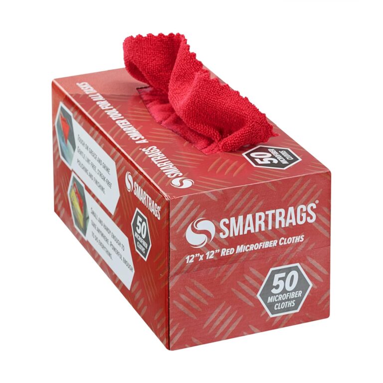 Arkwright Smart Rags in Box - (Pack of 50) Lint Free Microfiber Cleaning Cloth, Scratch & Streak-Free, Dispensable Wash Towels for Cars, Window Glass, and Auto Shop, 12 x 12 in,...
