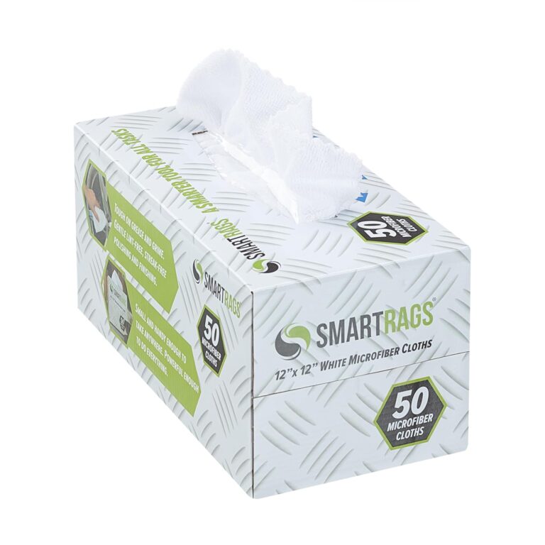 Arkwright Smart Rags in Box - (Pack of 50) Lint Free Microfiber Cleaning Cloth, Scratch & Streak-Free, Dispensable Wash Towels for Cars, Window Glass, and Auto Shop, 12 x 12 in,...