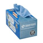 Arkwright Smart Rags in Box - (Pack of 50) Lint Free Microfiber Cleaning Cloth, Scratch & Streak-Free, Dispensable Wash Towels for Cars, Window Glass, and Auto Shop, 12 x 12 in,...