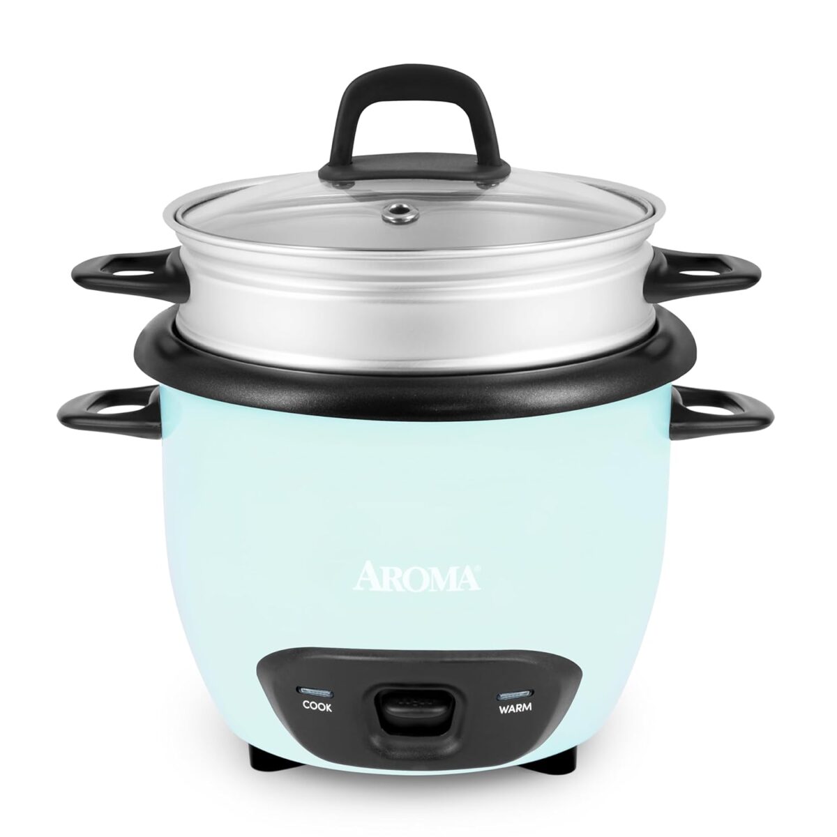 Aroma Housewares Aroma 6-cup (cooked) 1.5 Qt. One Touch Rice Cooker, White (ARC-363NG), 6 cup cooked/ 3 cup uncook/ 1.5 Qt.
