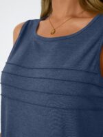 AUTOMET Womens Tank Tops 2025 Summer Dressy Casual Blouses Sleeveless Flowy Crewneck Outfits Basic Trendy Clothes