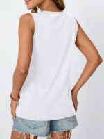 AUTOMET Womens Tank Tops 2025 Summer Dressy Casual Blouses Sleeveless Flowy Crewneck Outfits Basic Trendy Clothes
