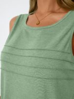 AUTOMET Womens Tank Tops 2025 Summer Dressy Casual Blouses Sleeveless Flowy Crewneck Outfits Basic Trendy Clothes