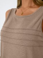 AUTOMET Womens Tank Tops 2025 Summer Dressy Casual Blouses Sleeveless Flowy Crewneck Outfits Basic Trendy Clothes