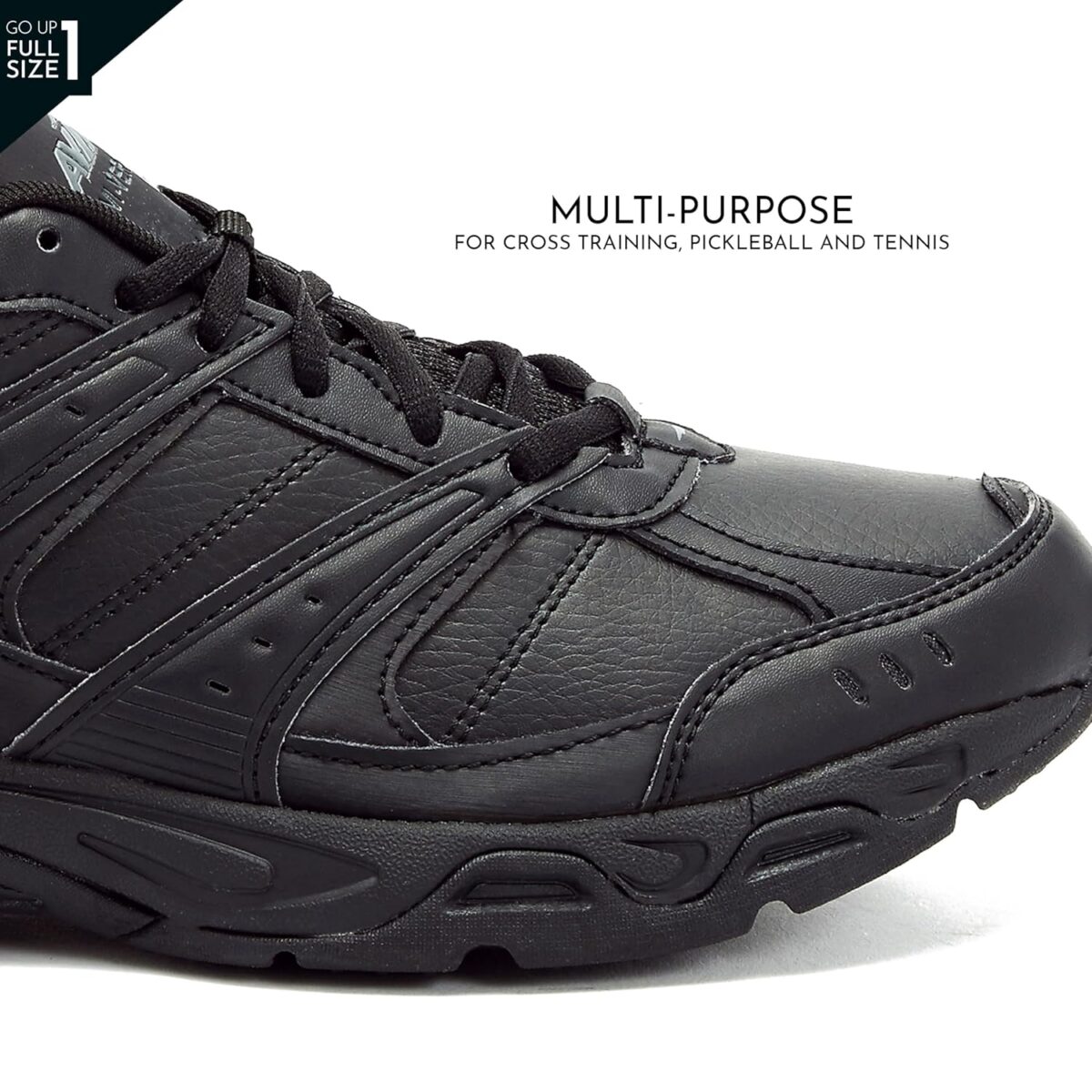 Avia Avi-Verge Mens Sneakers - Cross Trainer Mens Tennis Shoes, Pickleball or Walking Shoes for Men, Medium or Extra Wide Width Court Shoes Size 7 to 16
