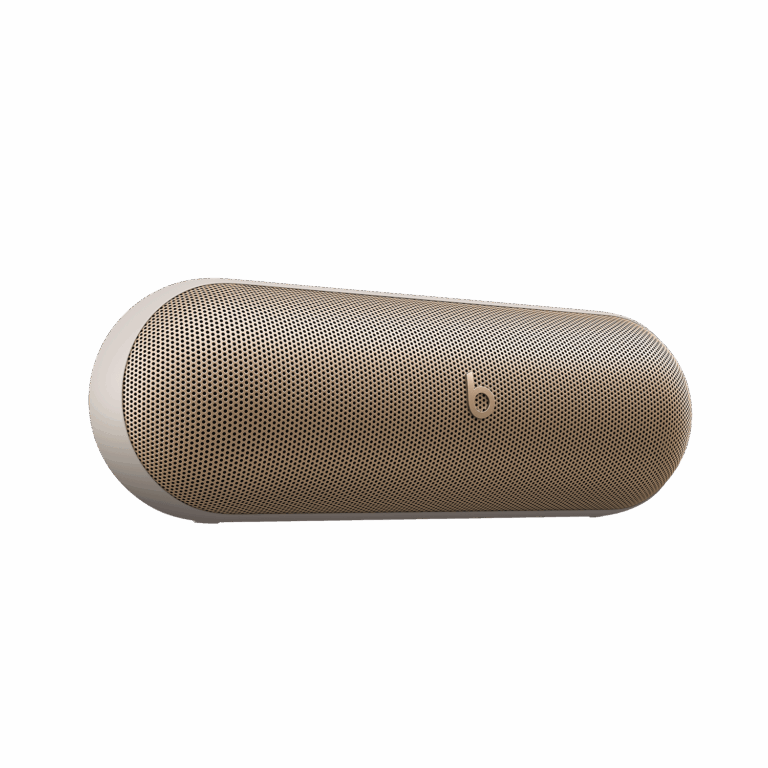 Beats Pill Waterproof Built-in Microphone Wireless Bluetooth Portable Speaker, Champagne Gold