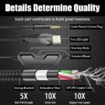 BENGOO G9000 Stereo Gaming Headset for PS4 PC Xbox One PS5 Controller, Noise Cancelling Over Ear Headphones with Mic, LED Light, Bass Surround, Soft Memory Earmuffs for Laptop...