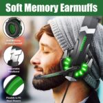 BENGOO G9000 Stereo Gaming Headset for PS4 PC Xbox One PS5 Controller, Noise Cancelling Over Ear Headphones with Mic, LED Light, Bass Surround, Soft Memory Earmuffs for Laptop...