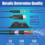 BENGOO G9000 Stereo Gaming Headset for PS4 PC Xbox One PS5 Controller, Noise Cancelling Over Ear Headphones with Mic, LED Light, 7.1 Surround Sound, Soft Memory Earmuffs for...