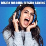 BENGOO G9000 Stereo Gaming Headset for PS4 PC Xbox One PS5 Controller, Noise Cancelling Over Ear Headphones with Mic, LED Light, 7.1 Surround Sound, Soft Memory Earmuffs for...